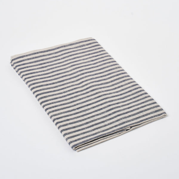 Linen Table Cloth S | Navy Stripe_Fog Linen Work_201-60-2179-073Navy / IvoryOS | Obakki