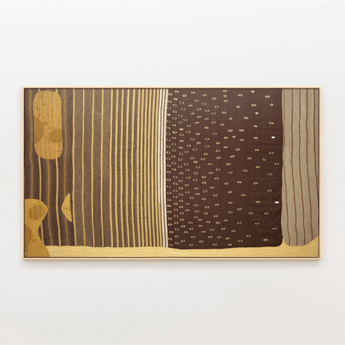 Wall Hangings Embroidered Tapestry | Sauvarnarajja from Obakki