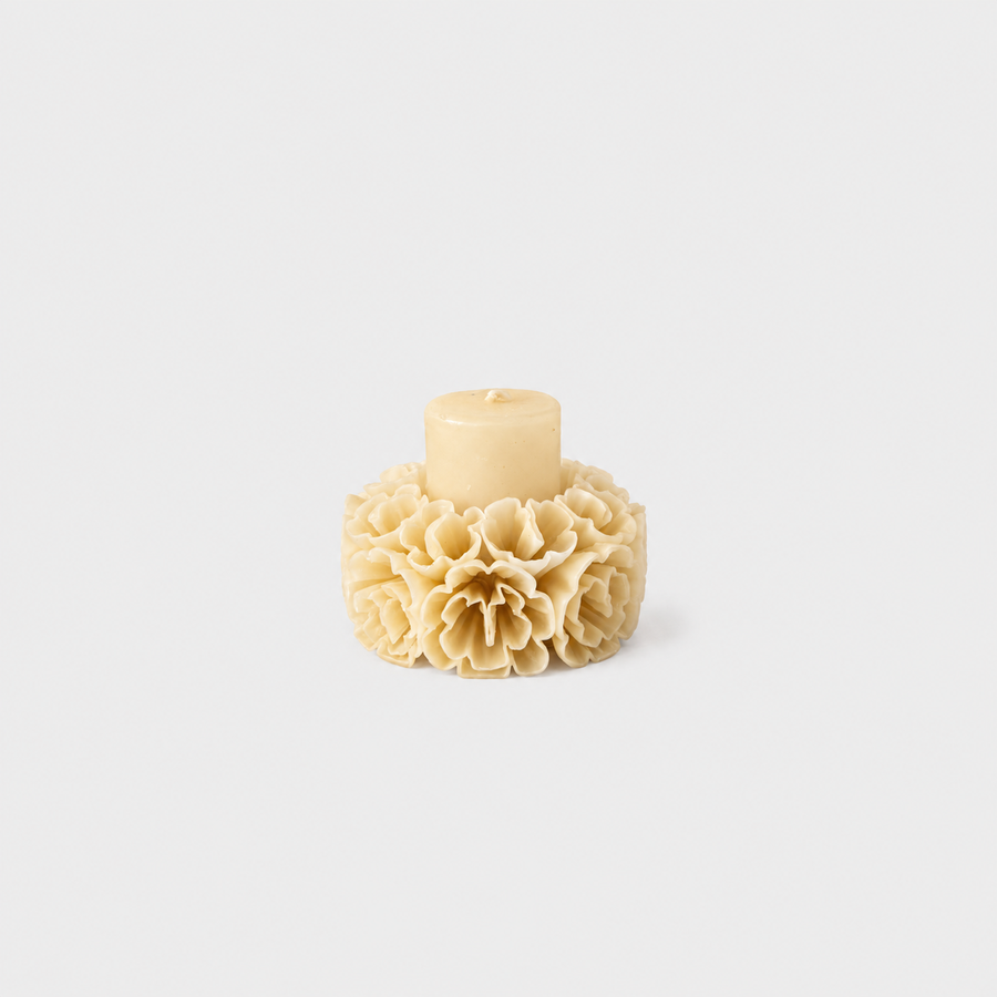Medium Skirted Candle | Ivory
