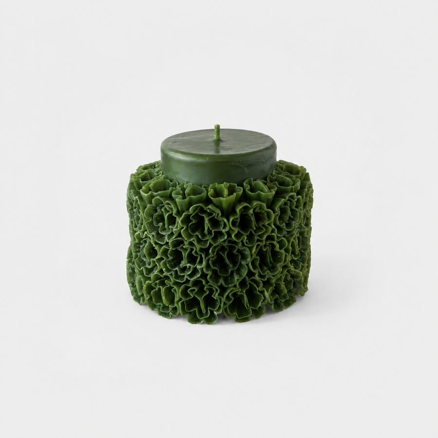 Large Skirted Candle | Green