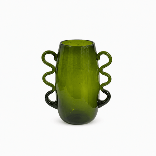Vases Mcharazo Glass Vase | Green from Obakki