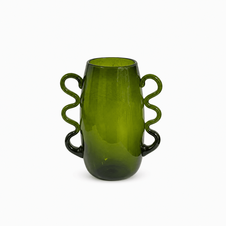 Vases Mcharazo Glass Vase | Green from Obakki