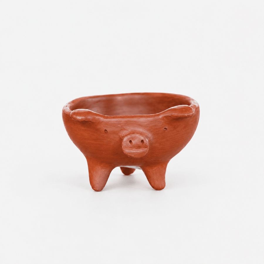 Bowls Large Red Clay Salt Pig from Obakki