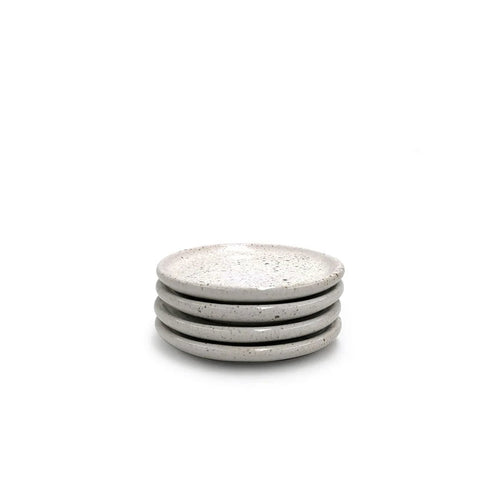 4" Plato Liso | Set of 4_La Chicharra_201-50-1052-736SPK WHTOS | Obakki