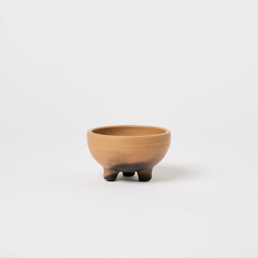 5" Oaxacan Clay Footed Bowl_Rufina_201-74-1778-169NaturalOS | Obakki