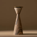 5" Walnut Candle Holder | Modern - Accents + Decor by Lahcen | Obakki