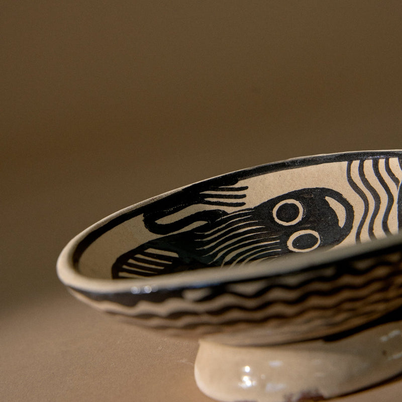 5.5" Michoacan Art Dish | Lagartija Serveware Manuel Morales Gámez Obakki