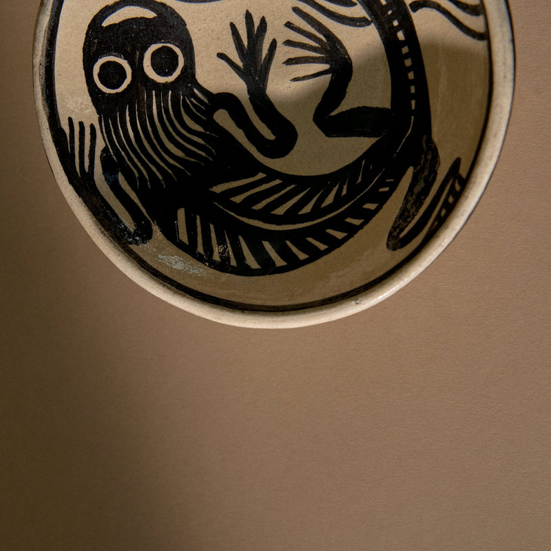 5.5" Michoacan Art Dish | Lagartija Serveware Manuel Morales Gámez Obakki