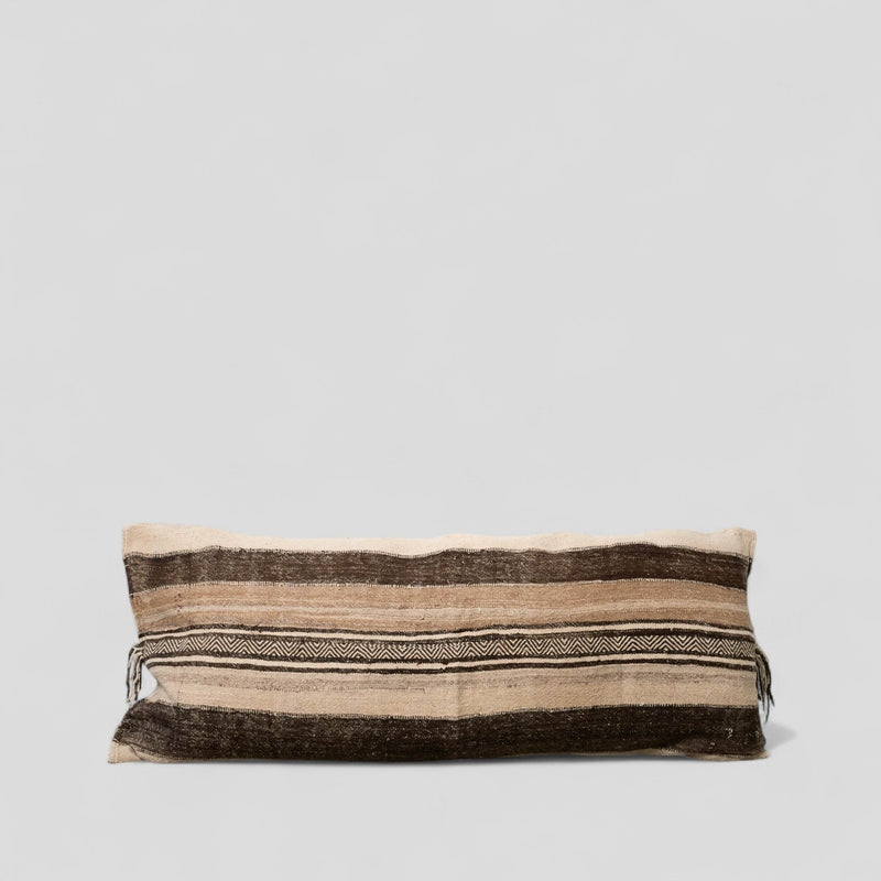 57x23.5" Siroua Wool Cushion Cover - Home Textiles by Weavers of the High Atlas | Obakki