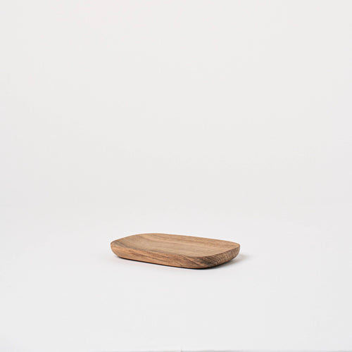 6.5" Rectangular Walnut Tray - Serveware by Lahcen | Obakki