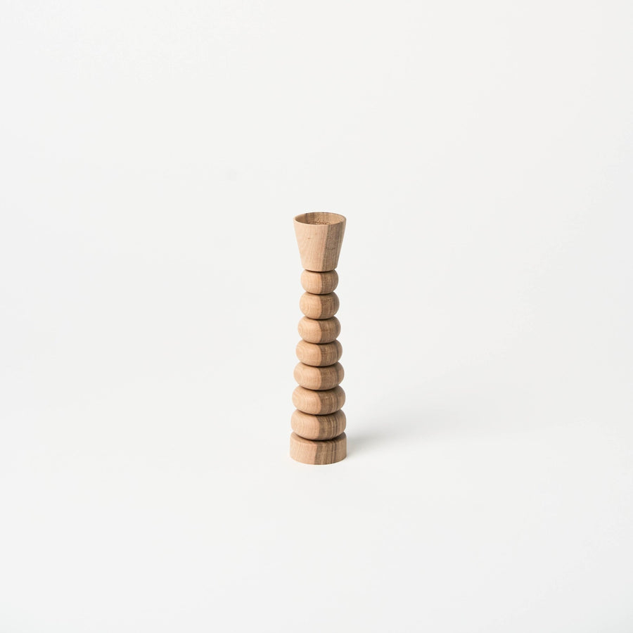 7.5" Walnut Candle Holder | Stack_Lahcen_201-93-1857-804WalnutOS | Obakki