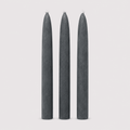 Candles Taper Candle Set of 3 | Unscented Black from Obakki
