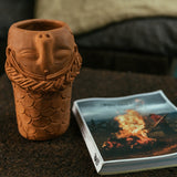9" Tall Terracotta Mermaid Vessel | Female Vases Jose Garcia Obakki