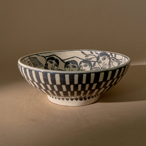 9.5" Michoacan Art Bowl | Vida Cotidiana Serveware Manuel Morales Gámez Obakki