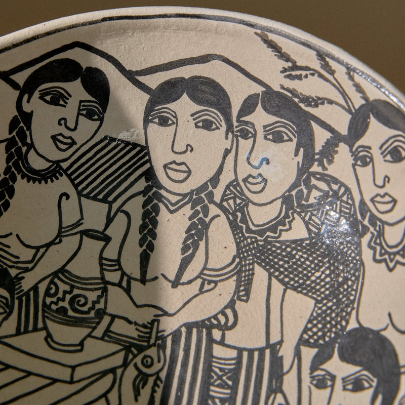 9.5" Michoacan Art Bowl | Vida Cotidiana Serveware Manuel Morales Gámez Obakki