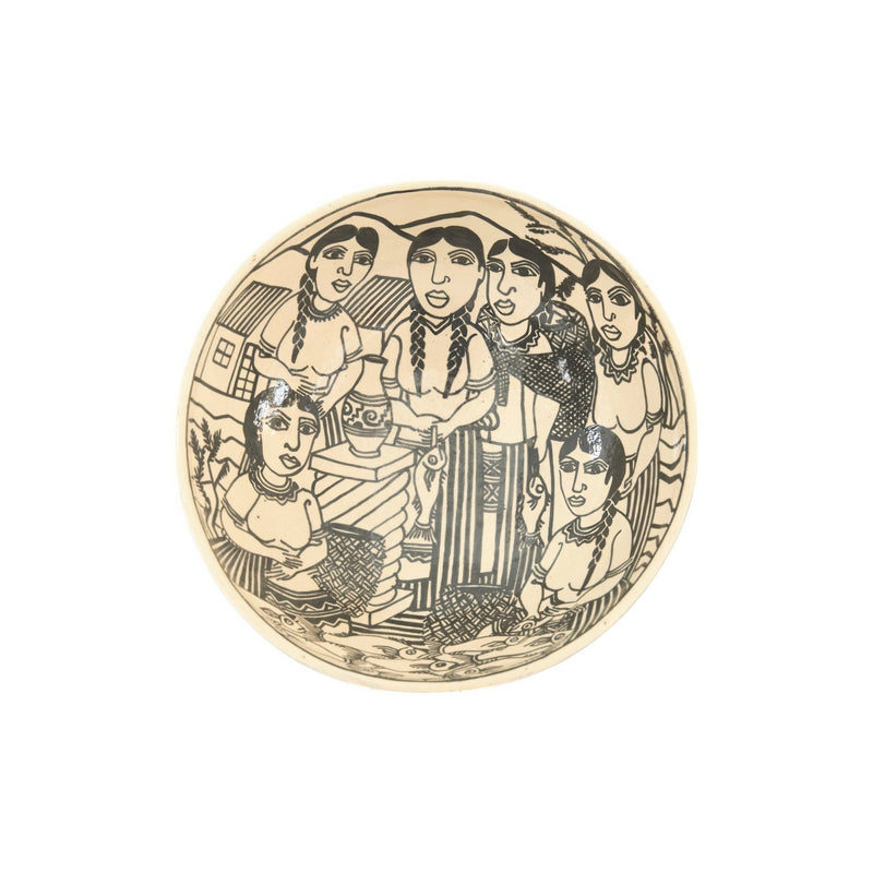 9.5" Michoacan Art Bowl | Vida Cotidiana Serveware Manuel Morales Gámez Obakki