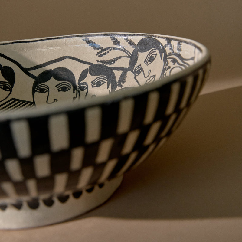 9.5" Michoacan Art Bowl | Vida Cotidiana Serveware Manuel Morales Gámez Obakki