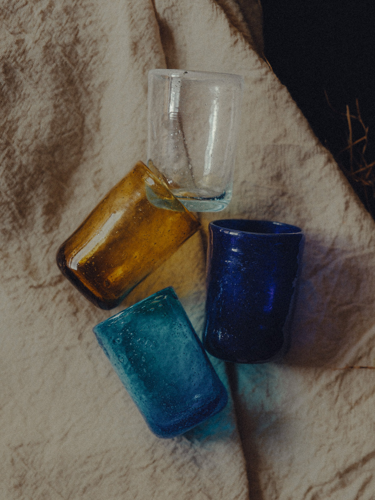Recycled Glass Rounded Tumblers