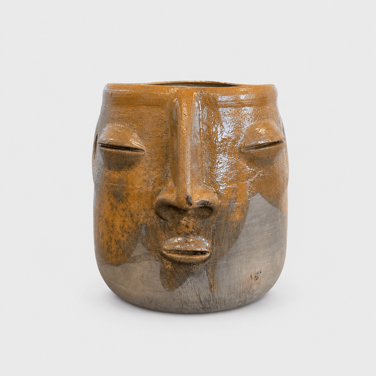 Glazed Clay Planter | Cara