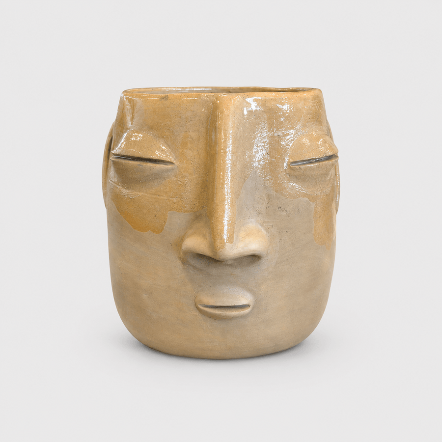 Glazed Clay Planter | Cara