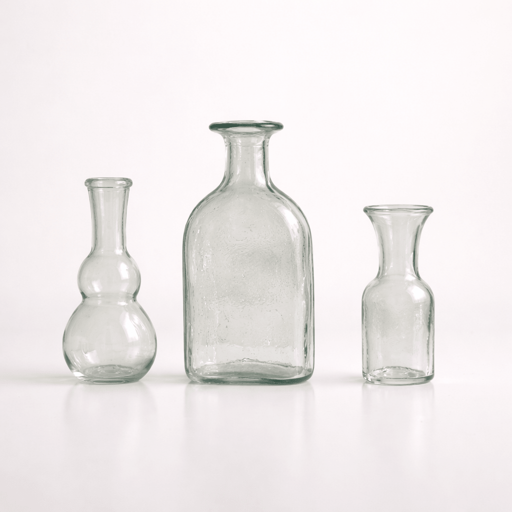 Large Square Bottle | Clear_La Soufflierie_201-71-2056-174ClearOS | Obakki