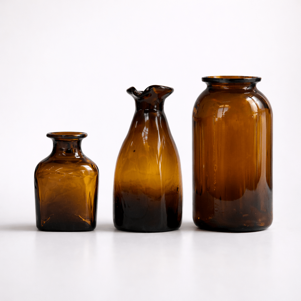 Small Square Bottle | Dark Brown_La Soufflierie_201-71-2059-174Dark BrownOS | Obakki