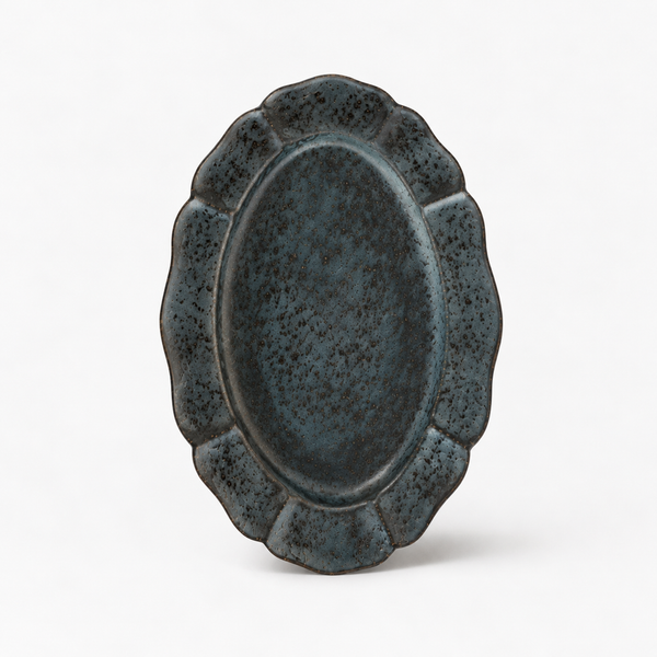 9.5" Kessho Oval Plate | Gold