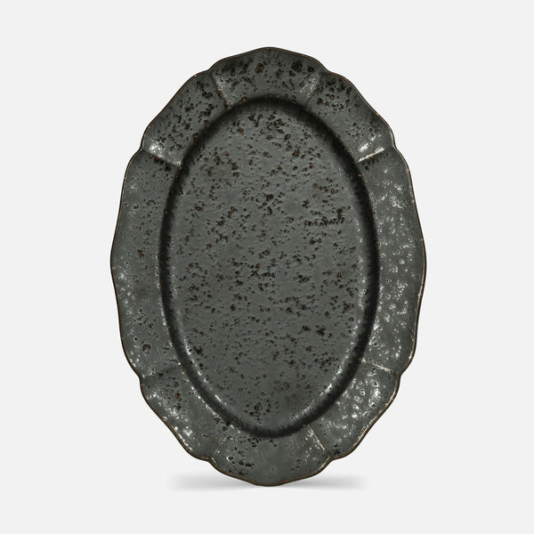 9.5" Kessho Oval Plate | Gold