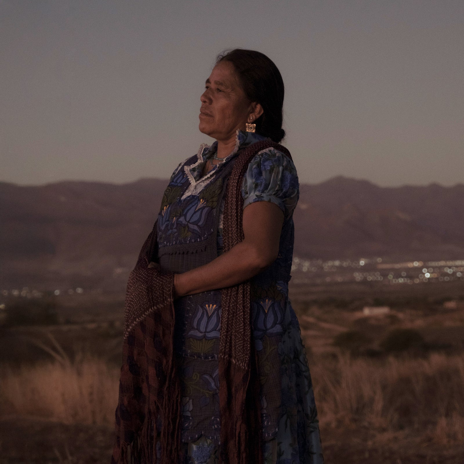 Macrina looking off into the distance.