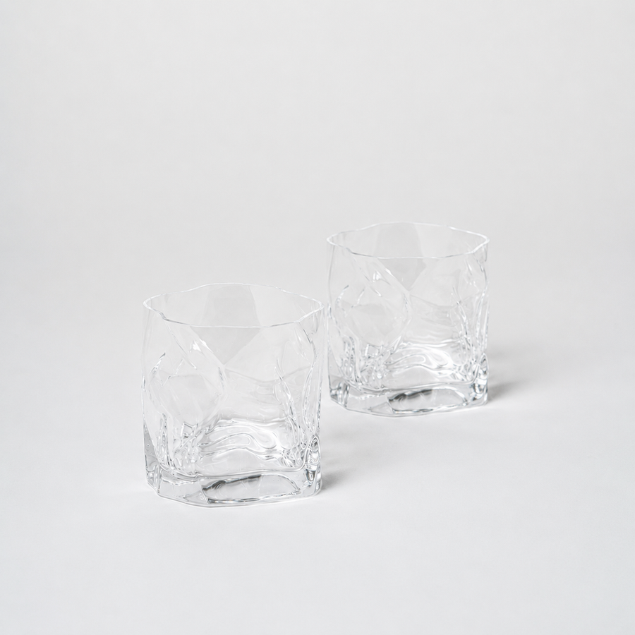Crumple Old Fashioned Glass | Set of 2