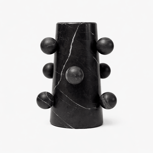 Alma Nueva Vase | Black_Ayres_201-54-0872-156BlackMarbleOS | Obakki