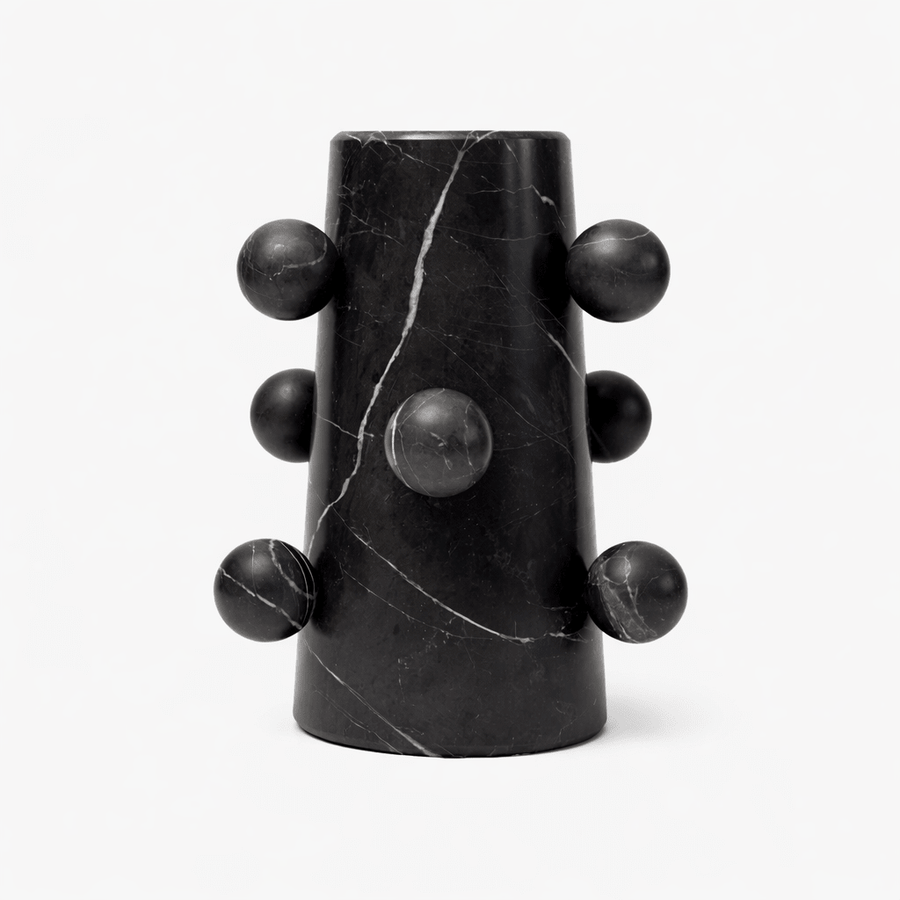 Alma Nueva Vase | Black_Ayres_201-54-0872-156BlackMarbleOS | Obakki