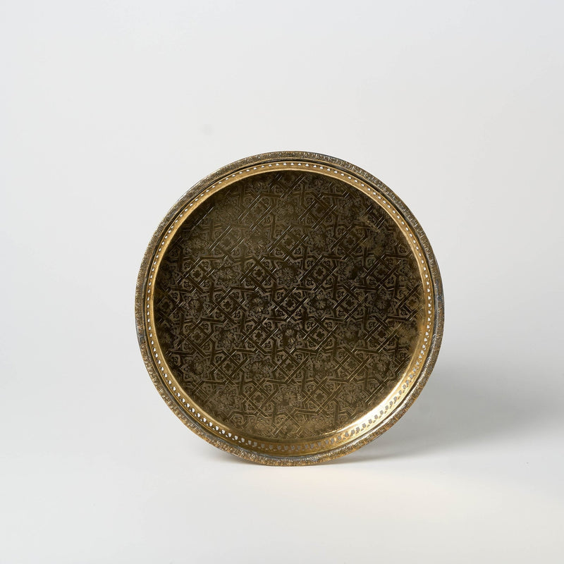 Antique Bronze Serving Tray | VIII - Serveware by Said at Alcantara - Frederic | Obakki