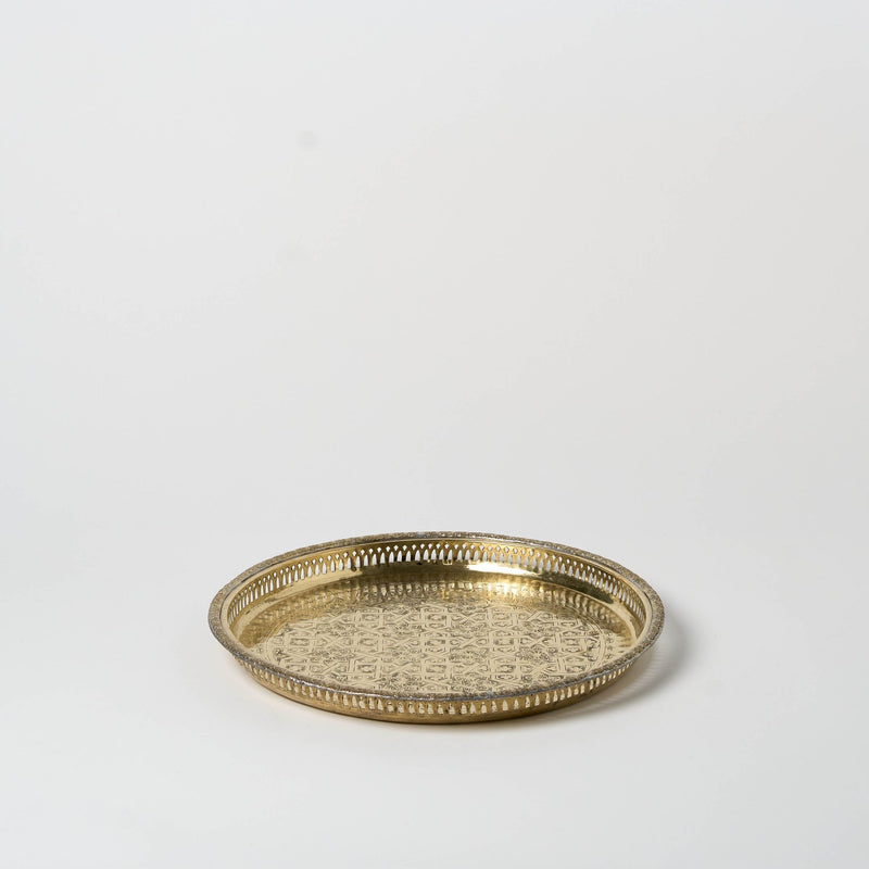 Antique Bronze Serving Tray | VIII - Serveware by Said at Alcantara - Frederic | Obakki