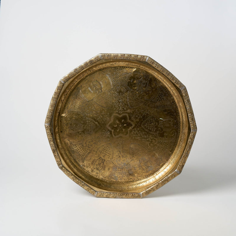 Antique Bronze Serving Tray | XII - Serveware by Said at Alcantara - Frederic | Obakki