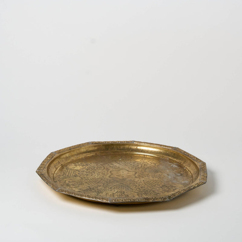 Antique Bronze Serving Tray | XII - Serveware by Said at Alcantara - Frederic | Obakki