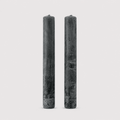 Candles Pillar Candle Set of 2 | Unscented Black from Obakki