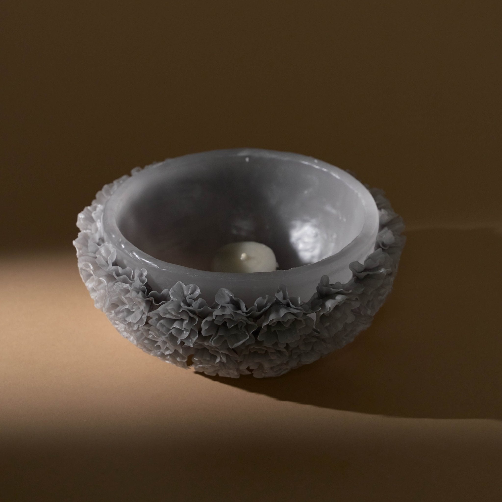 Beeswax Candle Bowl | Gray_Casa Viviana_201-41-1135-166 GRY | Obakki