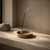 Brass Ball + Porcelain Incense Holder_Japan Incense_201-42-1556-143BlackOS | Obakki