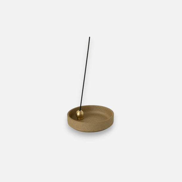 Brass Ball + Porcelain Incense Holder - Incense Holders by Japan Incense | Obakki