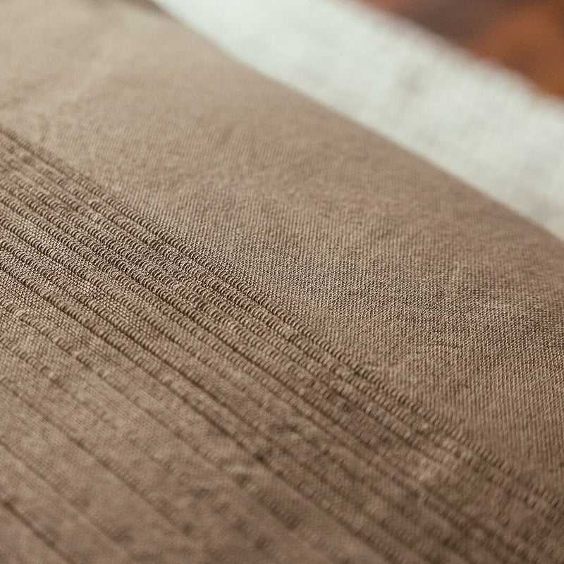 Brushed Cotton Bedspread | Camel Blankets & Throws Candor - Fernanda Mereles Obakki