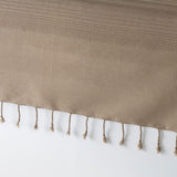 Brushed Cotton Bedspread | Camel Blankets & Throws Candor - Fernanda Mereles Obakki