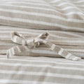 Brushed Cotton Duvet Cover | Ivory - Camel Stripe_Candor - Fernanda Mereles_201-60-1739.1-075Camel / IvoryQueen | Obakki