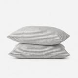 Brushed Cotton Pillow Cases | Ivory - Black Stripe_Candor - Fernanda Mereles_201-60-1738.2-075Ivory/BlackQueen | Obakki