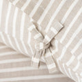 Brushed Cotton Pillow Cases | Ivory - Camel Stripe_Candor - Fernanda Mereles_201-60-1739.2-075Camel / IvoryQueen | Obakki