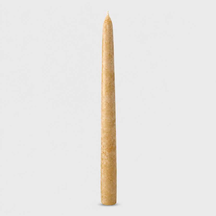 Large Taper Candle | Unscented Yellow