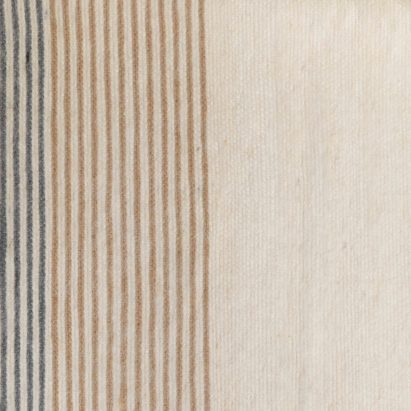 Camel Hair Blanket | Ash & Tan Saqifa Stripe - Home Textiles by Hassan | Obakki