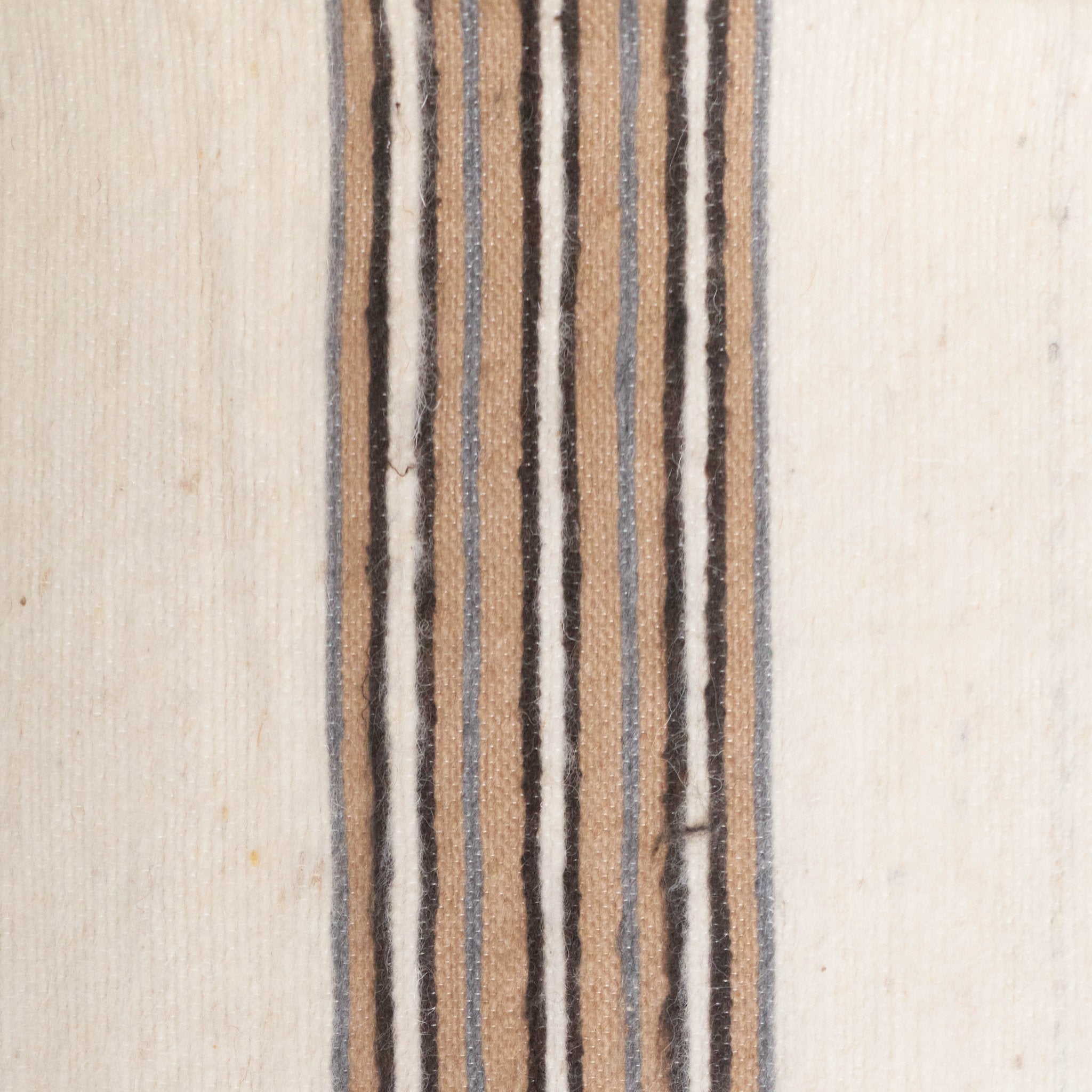 Camel Hair Blanket | Ash & Zanaqa Stripe - Home Textiles by Hassan | Obakki