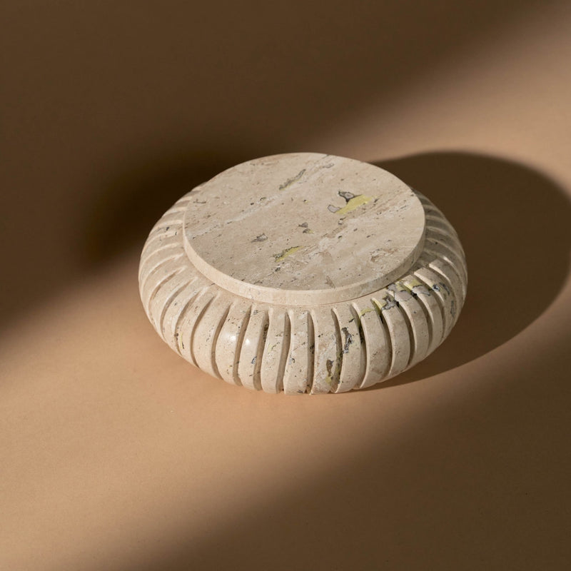 Canopo Container | Travertine Decorative Bowls Ayres Obakki