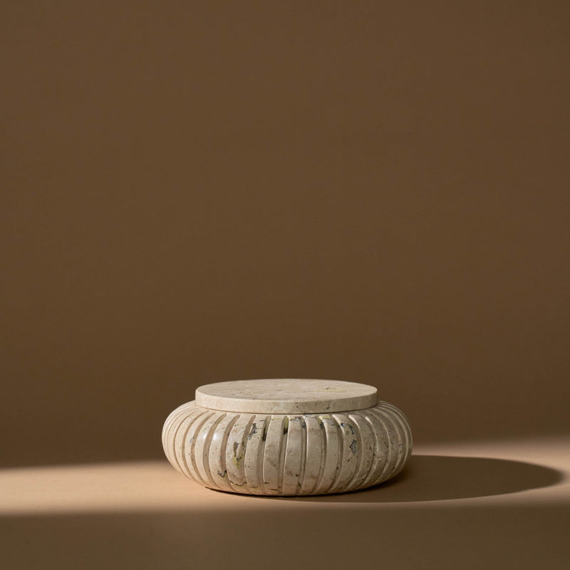 Canopo Container | Travertine Decorative Bowls Ayres Obakki